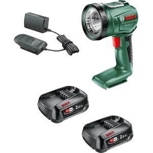 Bosch Home and Garden Bosch UNIVERSALLAMP P4A 18v Cordless Worklight 2 x 2ah Li-ion Battery Charger No Case Bosch Home and Garden Bosch UNIVERSALLAMP P4A 18v Cordless Worklight 2 x 2ah Li-ion Battery Charger No Case