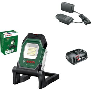 Bosch Home and Garden Bosch UNIVERSALWORKLIGHT 18V-2100 P4A 18v Cordless LED Work Light 1 x 2ah Li-ion Charger No Case Bosch Home and Garden Bosch UNIVERSALWORKLIGHT 18V-2100 P4A 18v Cordless LED Work Light 1 x 2ah Li-ion Charger No Case