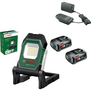 Bosch Home and Garden Bosch UNIVERSALWORKLIGHT 18V-2100 P4A 18v Cordless LED Work Light 2 x 2.5ah Li-ion Charger No Case Bosch Home and Garden Bosch UNIVERSALWORKLIGHT 18V-2100 P4A 18v Cordless LED Work Light 2 x 2.5ah Li-ion Charger No Case