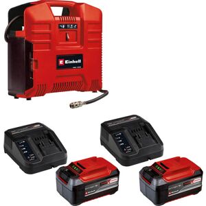 Einhell TE-AC 36/8 LI OF Set 36v Cordless Oil Free Air Compressor 2 x 5.2ah Li-ion Battery Charger No Case Einhell TE-AC 36/8 LI OF Set 36v Cordless Oil Free Air Compressor 2 x 5.2ah Li-ion Battery Charger No Case