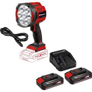 Einhell TE-CL 18/2500 LiAC 18v Cordless / 12v Hybrid Searchlight Torch 2 x 2.5ah Li-ion Battery Charger No Case Einhell TE-CL 18/2500 LiAC 18v Cordless / 12v Hybrid Searchlight Torch 2 x 2.5ah Li-ion Battery Charger No Case