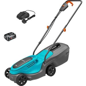 Gardena POWERMAX 30 P4A 18v Cordless Rotary Lawnmower 300mm 1 x 2.5ah Li-ion Battery Charger Gardena POWERMAX 30 P4A 18v Cordless Rotary Lawnmower 300mm 1 x 2.5ah Li-ion Battery Charger