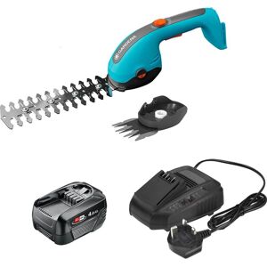 Gardena POWERCUT 20 P4A 18v Cordless Grass and Shrub Shears 1 x 4ah Li-ion Battery Charger Gardena POWERCUT 20 P4A 18v Cordless Grass and Shrub Shears 1 x 4ah Li-ion Battery Charger
