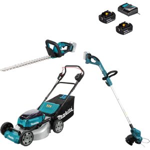 Makita 3 Piece 18v LXT Cordless Garden Tool Kit 2 x 5ah Li-ion Battery Charger Makita 3 Piece 18v LXT Cordless Garden Tool Kit 2 x 5ah Li-ion Battery Charger