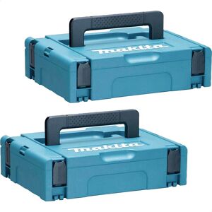 Makita 2 Piece 821549-5 Type 1 MakPac Connector Stackable Power Tool Case Set Makita 2 Piece 821549-5 Type 1 MakPac Connector Stackable Power Tool Case Set