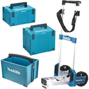 Makita 2 Piece MakPac Connector Stackable Power Tool Case Set, Case Trolley and Tote Makita 2 Piece MakPac Connector Stackable Power Tool Case Set, Case Trolley and Tote
