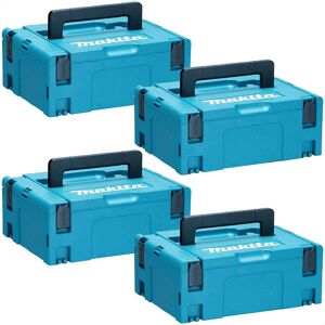 Makita 4 Piece 821550-0 Type 2 MakPac Connector Stackable Power Tool Case Set Makita 4 Piece 821550-0 Type 2 MakPac Connector Stackable Power Tool Case Set