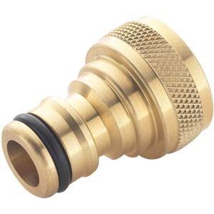 Spear and Jackson Brass Threaded Female Tap Connector 5/8" / 15.8mm Pack of 1 Spear and Jackson Brass Threaded Female Tap Connector 5/8" / 15.8mm Pack of 1