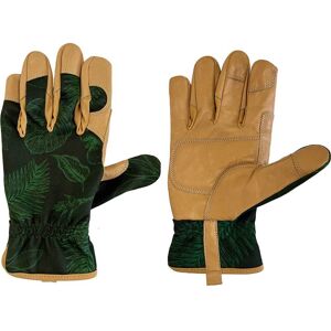 Spear & Jackson Botanical Print Leather Gardening Gloves - Gardening Gloves Spear & Jackson Botanical Print Leather Gardening Gloves - Gardening Gloves
