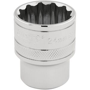 Draper 1/2" Drive Hi Torq Bi Hexagon Socket Metric 1/2" 24mm Draper 1/2" Drive Hi Torq Bi Hexagon Socket Metric 1/2" 24mm