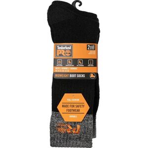 Timberland Pro Colour Block Full Cushion Boot Sock Black 6 - 11 Pack of 2 Timberland Pro Colour Block Full Cushion Boot Sock Black 6 - 11 Pack of 2