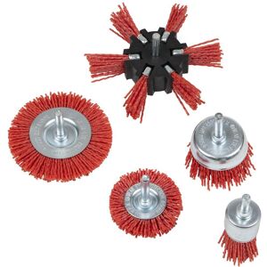 Sealey 5 Piece Nylon Filament Brush Set Sealey 5 Piece Nylon Filament Brush Set