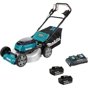Makita DLM532 Twin 18v LXT Cordless Brushless Lawnmower 530mm 2 x 6ah Li-ion Battery Charger Makita DLM532 Twin 18v LXT Cordless Brushless Lawnmower 530mm 2 x 6ah Li-ion Battery Charger