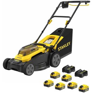 Stanley FatMax V20 SCMWP3701 36v Cordless Rotary Lawnmower 370mm 6 x 4ah Li-ion Battery Charger Stanley FatMax V20 SCMWP3701 36v Cordless Rotary Lawnmower 370mm 6 x 4ah Li-ion Battery Charger