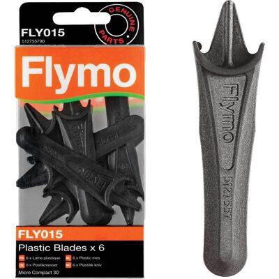 Flymo FLY015 Genuine Blades for Micro Compact Lawnmowers Pack of 6 Flymo FLY015 Genuine Blades for Micro Compact Lawnmowers Pack of 6