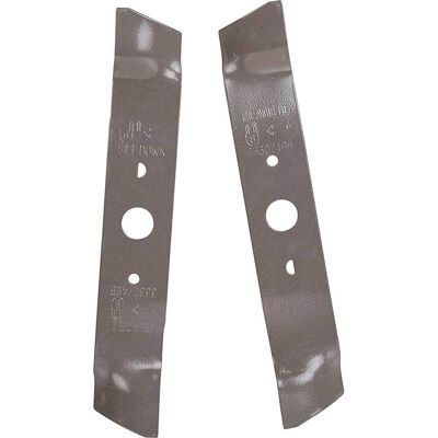 Greenworks Genuine Lawnmower Blades for G40LM49DB Pack of 2 Greenworks Genuine Lawnmower Blades for G40LM49DB Pack of 2