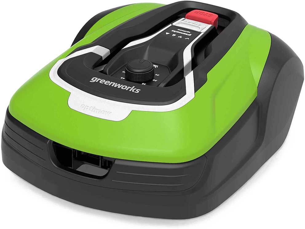 Greenworks OPTIMOW 15 24v Cordless Robotic Lawnmower 1 x 2ah Integrated Li-ion Battery Charger