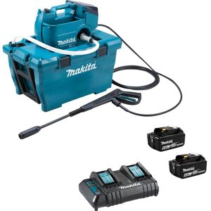 Makita DHW080 Twin 18v LXT Cordless Brushless Pressure Washer 2 x 6ah Li-ion Battery Charger
