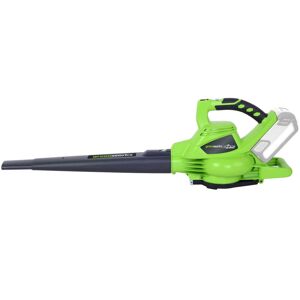 Greenworks GD40BV Cordless Leaf Blow Vac with Brushless Motor, 280km/h, 9.63m³/min, 45L Mulching Bag WITHOUT 40V Battery & Charger, 3 Year Guarantee