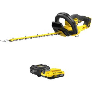 Stanley Fatmax V20 SFMCHT855 18v Cordless Hedge Trimmer 550mm 1 x 2ah Li-ion Battery Charger Stanley Fatmax V20 SFMCHT855 18v Cordless Hedge Trimmer 550mm 1 x 2ah Li-ion Battery Charger
