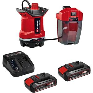 Einhell GE-DP 18/25 Li 18v Cordless Dirty Water Pump 7500 l/h 2 x 2.5ah Li-ion Battery Charger Einhell GE-DP 18/25 Li 18v Cordless Dirty Water Pump 7500 l/h 2 x 2.5ah Li-ion Battery Charger