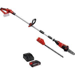Einhell GE-HC 18 Li T 18v Cordless Telescopic Pole Pruner and Hedge Trimmer 1 x 2.5ah Li-ion Battery Charger Einhell GE-HC 18 Li T 18v Cordless Telescopic Pole Pruner and Hedge Trimmer 1 x 2.5ah Li-ion Battery Charger