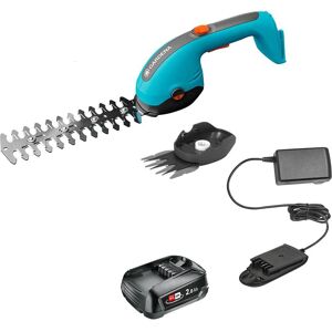 Gardena POWERCUT 20 P4A 18v Cordless Grass and Shrub Shears 1 x 2ah Li-ion Battery Charger Gardena POWERCUT 20 P4A 18v Cordless Grass and Shrub Shears 1 x 2ah Li-ion Battery Charger