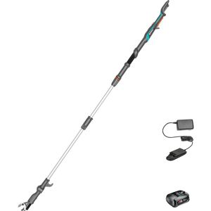 Gardena HIGHCUT 250 P4A 18v Cordless Telescopic Tree Pruner 1 x 2ah Li-ion Battery Charger Gardena HIGHCUT 250 P4A 18v Cordless Telescopic Tree Pruner 1 x 2ah Li-ion Battery Charger