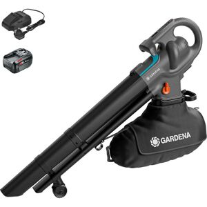 Gardena POWERJETCOLLECT P4A 18v Cordless Garden Leaf Blower and Vacuum 1 x 6ah Li-ion Charger Gardena POWERJETCOLLECT P4A 18v Cordless Garden Leaf Blower and Vacuum 1 x 6ah Li-ion Charger
