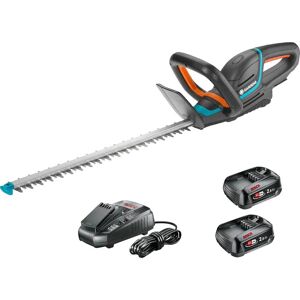 Gardena COMFORTCUT P4A 50 18v Cordless Hedge Trimmer 500mm 2 x 2.5ah Li-ion Battery Charger Gardena COMFORTCUT P4A 50 18v Cordless Hedge Trimmer 500mm 2 x 2.5ah Li-ion Battery Charger
