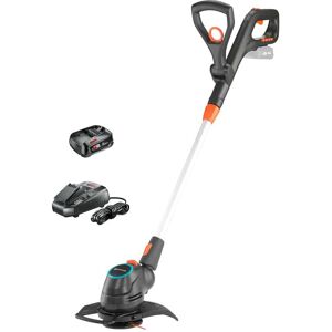 Gardena COMFORTCUT 23 P4A 18v Cordless Grass Trimmer and Edger 230mm 1 x 2.5ah Li-ion Battery Charger Gardena COMFORTCUT 23 P4A 18v Cordless Grass Trimmer and Edger 230mm 1 x 2.5ah Li-ion Battery Charger