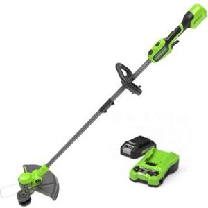 Greenworks ST24L 24v Cordless Grass Trimmer 330mm 1 x 4ah Li-ion Battery Charger Greenworks ST24L 24v Cordless Grass Trimmer 330mm 1 x 4ah Li-ion Battery Charger