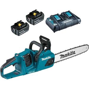Makita DUC405 Twin 18v LXT Cordless Brushless Chainsaw 400mm 2 x 6ah Li-ion Battery Charger Makita DUC405 Twin 18v LXT Cordless Brushless Chainsaw 400mm 2 x 6ah Li-ion Battery Charger