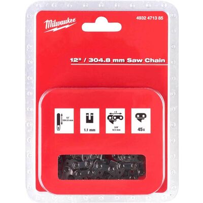 Milwaukee - M18 FOPH / FCHSC / FCHS - 304.8 mm - 3/8" - Replacement saw chain Milwaukee - M18 FOPH / FCHSC / FCHS - 304.8 mm - 3/8" - Replacement saw chain