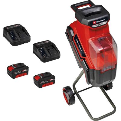 Einhell REDAXXO 36/25 36v Cordless Garden Shredder 2 x 4ah Li-ion Twin or Dual Battery Charger Einhell REDAXXO 36/25 36v Cordless Garden Shredder 2 x 4ah Li-ion Twin or Dual Battery Charger