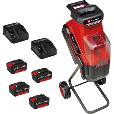 Einhell REDAXXO 36/25 36v Cordless Garden Shredder 4 x 4ah Li-ion Twin or Dual Battery Charger Einhell REDAXXO 36/25 36v Cordless Garden Shredder 4 x 4ah Li-ion Twin or Dual Battery Charger
