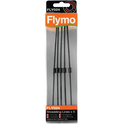 Flymo FLY024 Genuine Shredding Lines for Gardenvac Vacuum and Leaf Blowers Pack of 5 Flymo FLY024 Genuine Shredding Lines for Gardenvac Vacuum and Leaf Blowers Pack of 5