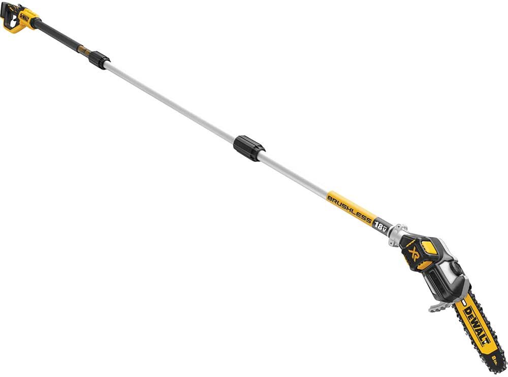 DeWalt DCMPS567 18v XR Cordless Brushless Pole Chain Saw 200mm No Batteries No Battery Charger