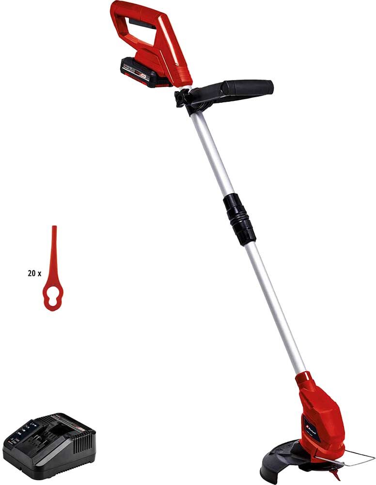 Einhell GC-CT 18/24 Li 18v Cordless Telescopic Grass Trimmer 240mm 1 x 2ah Li-ion Battery Charger
