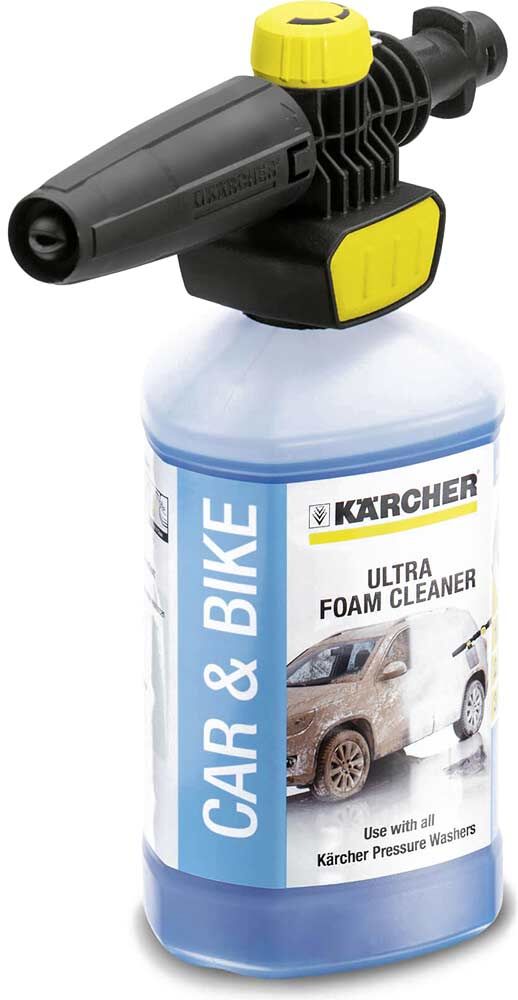 Karcher Home and Garden Karcher Plug n Clean Foam Nozzle with Ultra Foam Cleaner for K Pressure Washers 1l