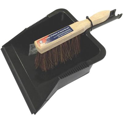 Spear & Jackson 5012095607960 Dustpan and Hand Brush Set - Black Spear & Jackson 5012095607960 Dustpan and Hand Brush Set - Black