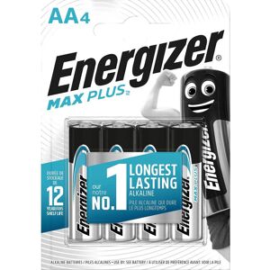 Energizer Max Plus AA Alkaline Batteries Pack of 4 Energizer Max Plus AA Alkaline Batteries Pack of 4