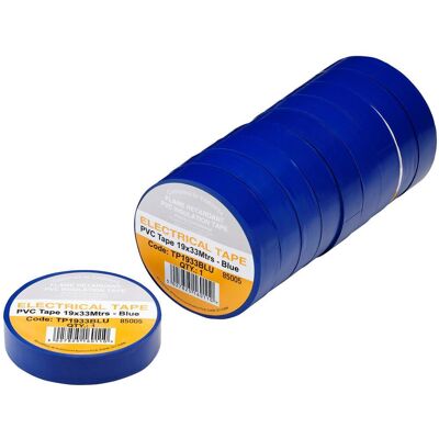 CED Blue Electrical Tape - 19mm x 33m - Electrical Tape CED Blue Electrical Tape - 19mm x 33m - Electrical Tape