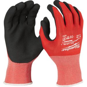 Milwaukee Cut Level 1 Dipped Work Gloves Black / Red M Pack of 1