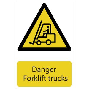 Draper Danger Forklift Trucks Sign 200mm 300mm Standard Draper Danger Forklift Trucks Sign 200mm 300mm Standard