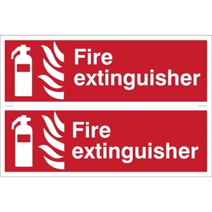 Draper Fire Extinguisher Sign Pack of 2 300mm 100mm Standard Draper Fire Extinguisher Sign Pack of 2 300mm 100mm Standard