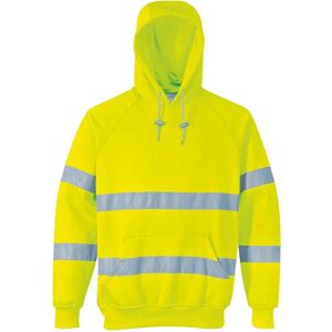 Portwest Class 3 Hi Vis Hooded Sweatshirt Yellow L Portwest Class 3 Hi Vis Hooded Sweatshirt Yellow L
