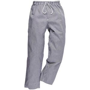 Portwest C079 Bromley Chef Trousers Blue / White XS 31" Portwest C079 Bromley Chef Trousers Blue / White XS 31"