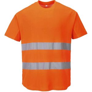 Portwest Cotton Comfort Mesh Insert Hi Vis T Shirt Orange L Portwest Cotton Comfort Mesh Insert Hi Vis T Shirt Orange L
