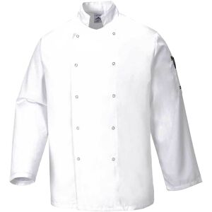 Portwest Suffolk Chefs Long Sleeve Jacket White 2XL Portwest Suffolk Chefs Long Sleeve Jacket White 2XL